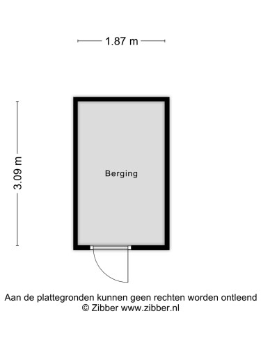 Plattegrond niet in brochure