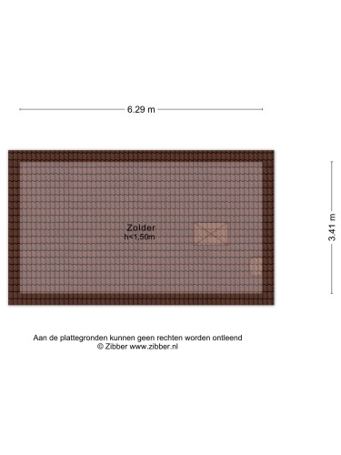 Plattegrond niet in brochure