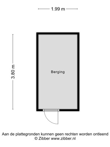 Plattegrond niet in brochure