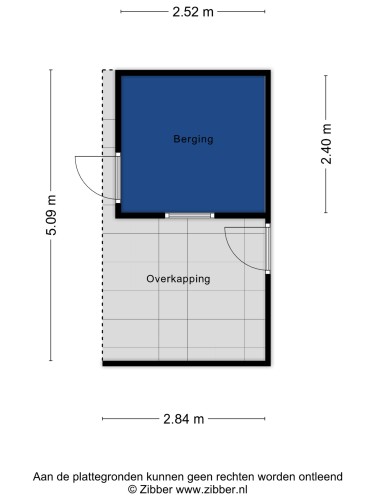 Plattegrond niet in brochure