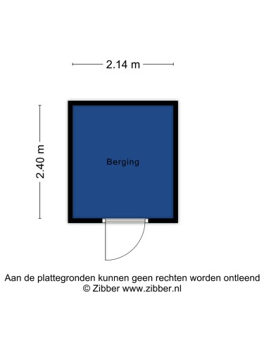 Plattegrond niet in brochure
