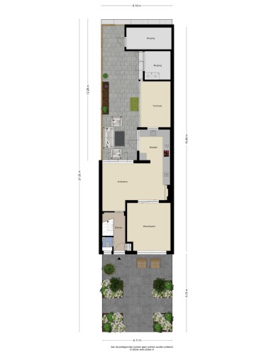 Plattegrond niet in brochure