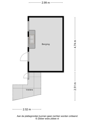 Plattegrond niet in brochure
