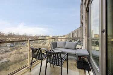 Zonnige balkon