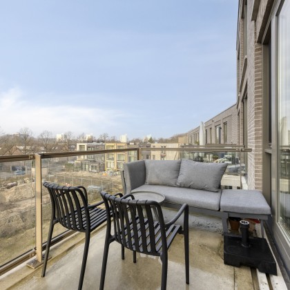 Zonnige balkon