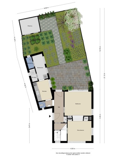 Plattegrond niet in brochure