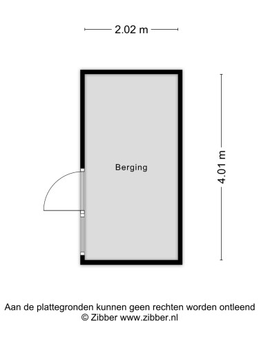 Plattegrond niet in brochure