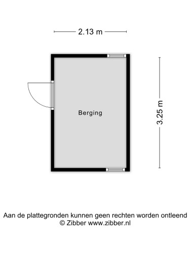 Plattegrond niet in brochure