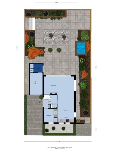 Plattegrond niet in brochure