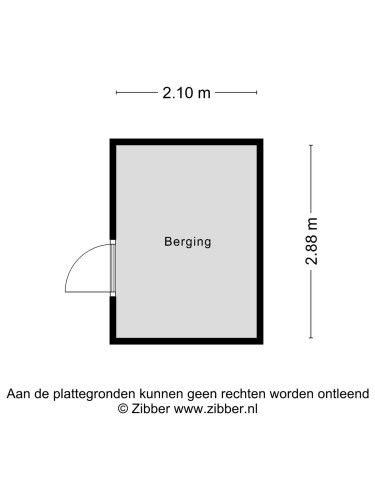 Plattegrond niet in brochure