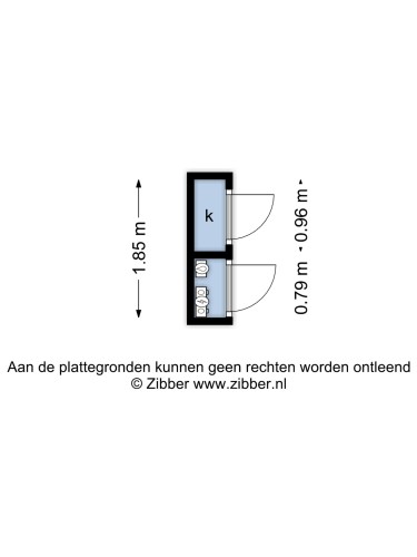 Plattegrond niet in brochure