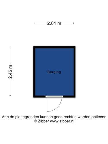 Plattegrond niet in brochure
