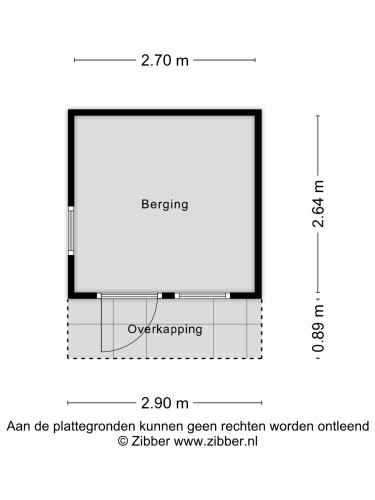 Plattegrond niet in brochure