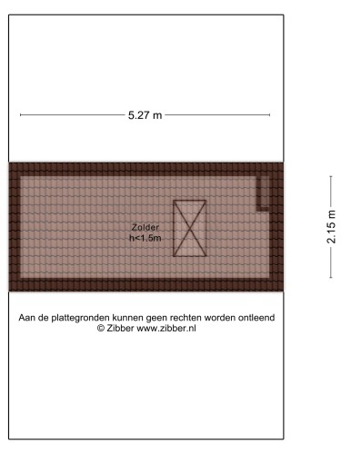 Plattegrond niet in brochure