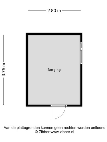 Plattegrond niet in brochure