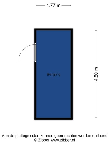 Plattegrond niet in brochure
