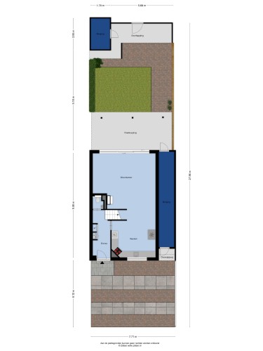 Plattegrond niet in brochure