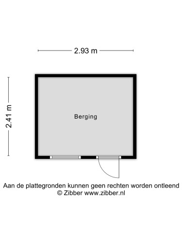 Plattegrond niet in brochure