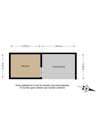 Plattegrond niet in brochure