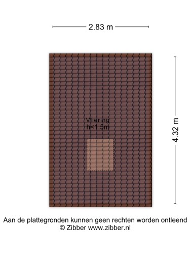 Plattegrond niet in brochure