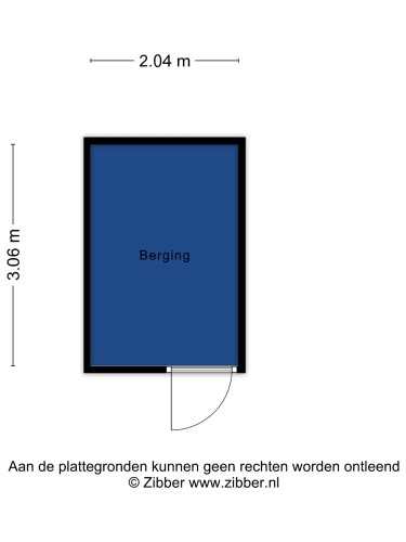 Plattegrond niet in brochure