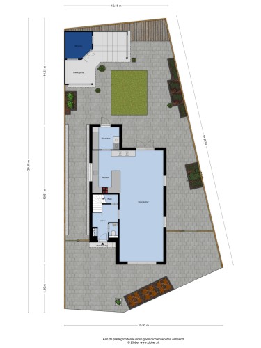 Plattegrond niet in brochure