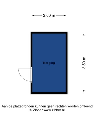 Plattegrond niet in brochure