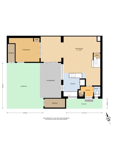 Plattegrond niet in brochure