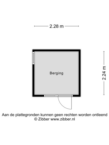 Plattegrond niet in brochure