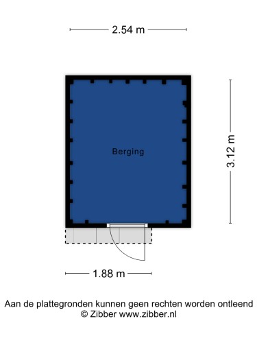 Plattegrond niet in brochure