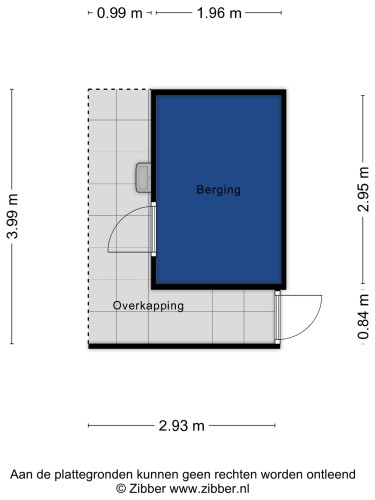 Plattegrond niet in brochure