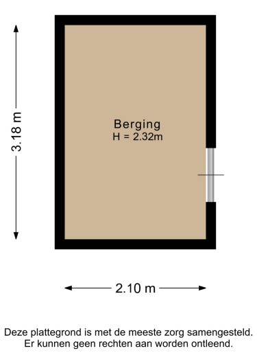 Plattegrond niet in brochure