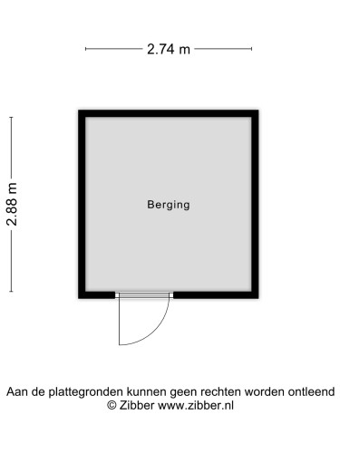 Plattegrond niet in brochure