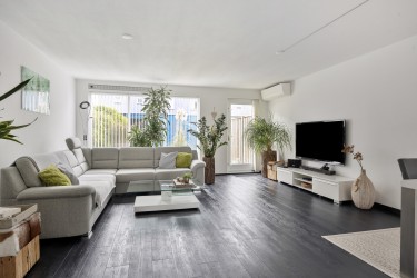 Een tuingerichte woonkamer