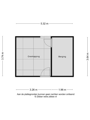 Plattegrond niet in brochure