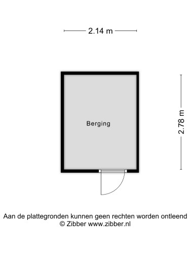 Plattegrond niet in brochure