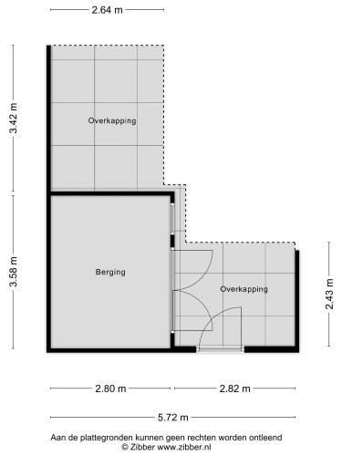 Plattegrond niet in brochure