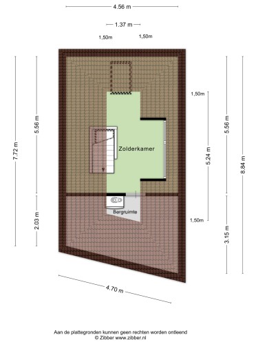 Plattegrond niet in brochure