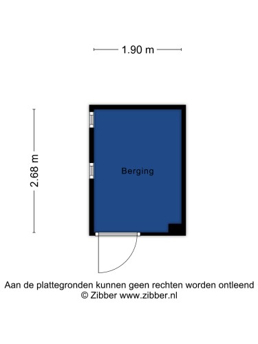 Plattegrond niet in brochure