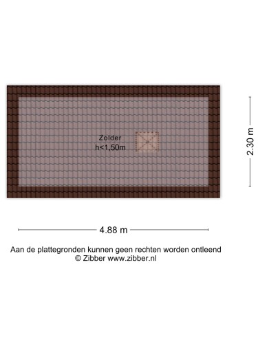 Plattegrond niet in brochure