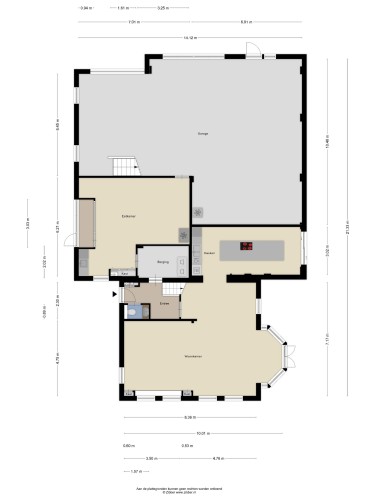 Plattegrond niet in brochure