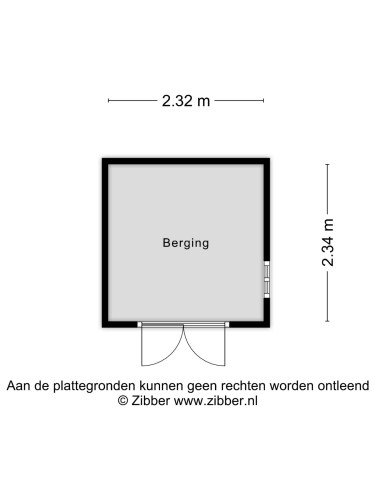 Plattegrond niet in brochure