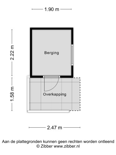 Plattegrond niet in brochure