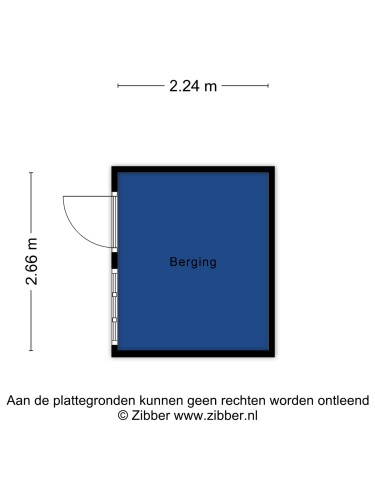 Plattegrond niet in brochure