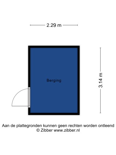 Plattegrond niet in brochure