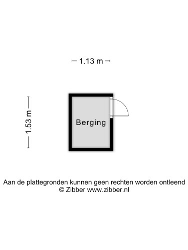 Plattegrond niet in brochure