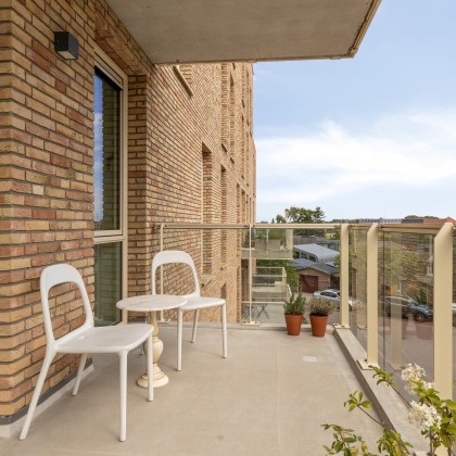 Zonnige balkon
