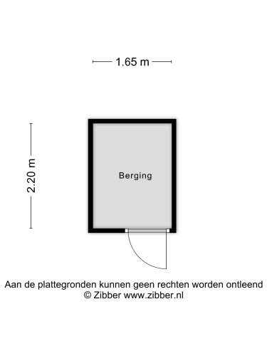 Plattegrond niet in brochure