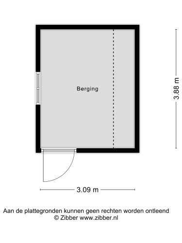Plattegrond niet in brochure