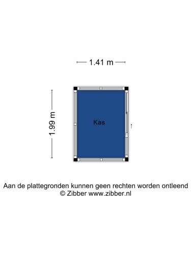 Plattegrond niet in brochure